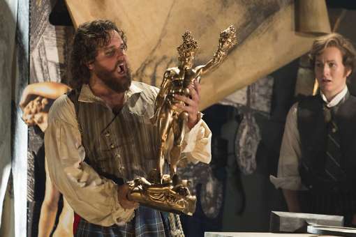 Michael Spyres (Cellini) and Paula Murrihy (Ascanio) at ENO &copy; Richard Hubert Smith (2014)