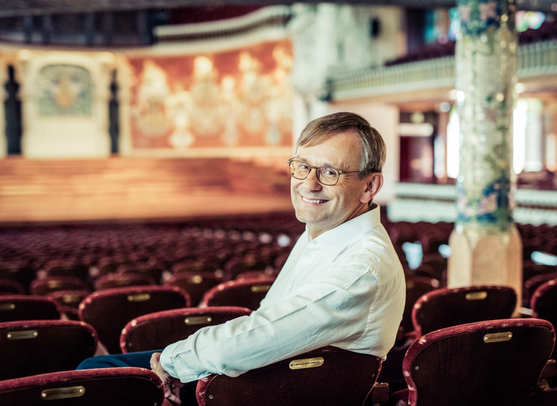 Simon Halsey at the Palau de la Música Catalana &copy; Ricardo Rios Baixa