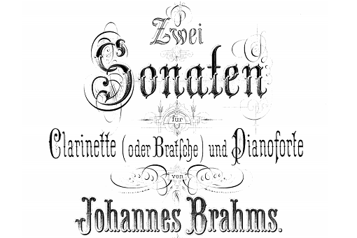 Brahms Clarinet Sonatas © Public Domain