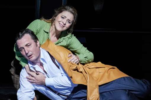 Ludovic T&eacute;zier (Simon Boccanegra) and Maria Agresta (Amelia) in <i>Simon Boccanegra</i> &copy; Agathe Poupeney | Op&eacute;ra national de Paris (2018)