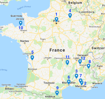 Our estival festival Tour de France © Bachtrack | Google My Maps
