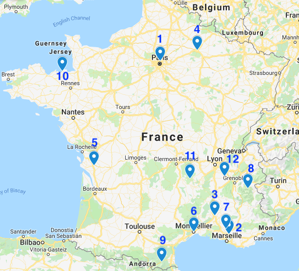 Our estival festival Tour de France © Bachtrack | Google My Maps