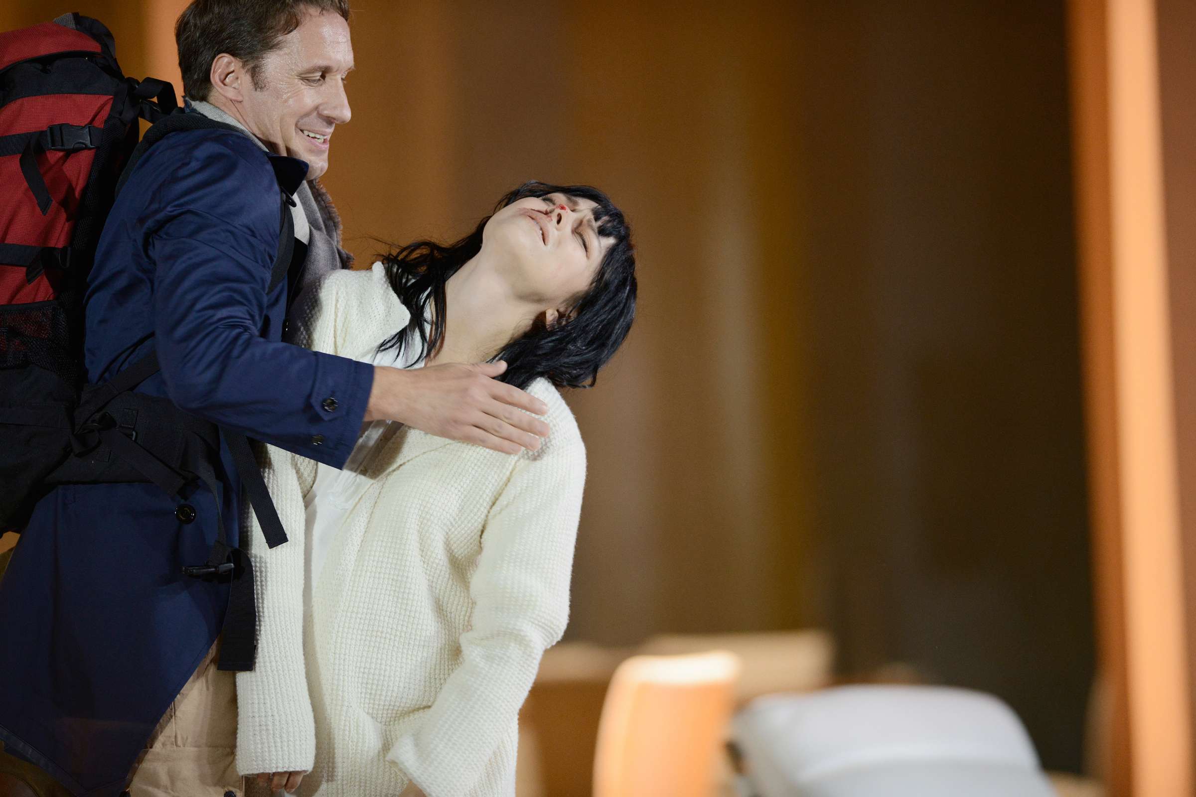 Jacques Imbrailo (Pelléas) and Corinne Winters (Mélisande) in Zurich &copy; Toni Suter | T + T Fotografie