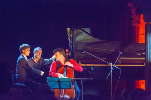 Jean Fröhlich, entre Guillaume Bellom et Yan Levionnois © Claude Doaré