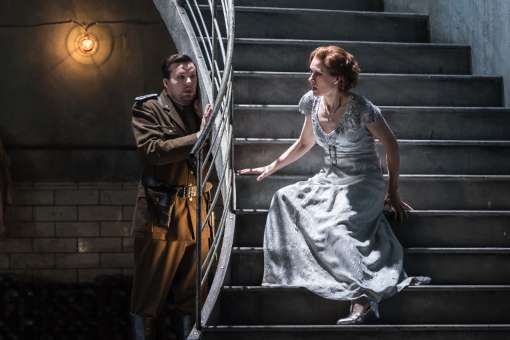 David Butt Philip (Narraboth) and Malin Bystrom (Salome) &copy; ROH | Clive Barda (2018)