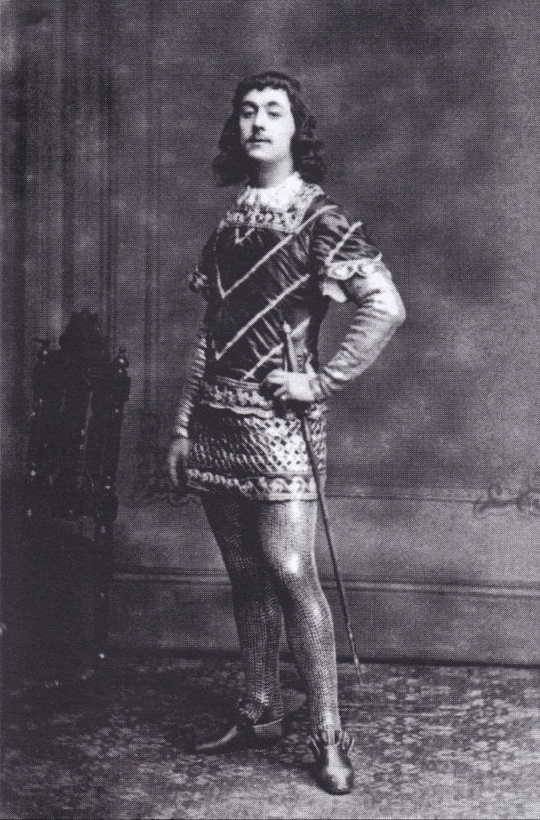 C. D. Marius as Landry in <i>Chilpéric</i> in London in the 1870s © Operetta Research Center