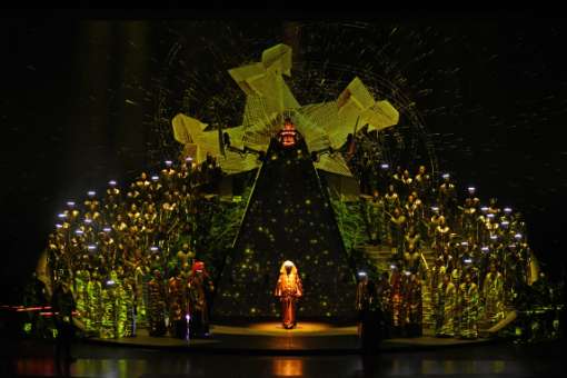Chris Merritt (Emperor Altoum) and Michael Borth (Mandarin) © Antoni Bofill