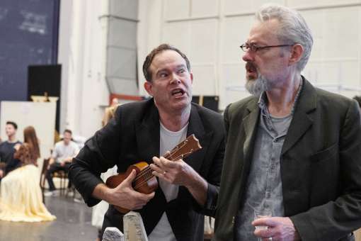 Gerald Finley and Mark Padmore in rehearsals for <i>Death in Venice</i> © ROH | Gavin Smart