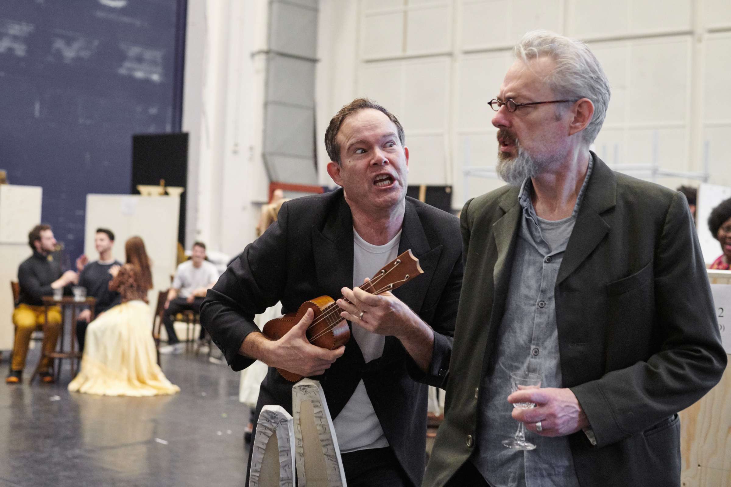 Gerald Finley and Mark Padmore in rehearsals for <i>Death in Venice</i> © ROH | Gavin Smart