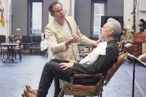 Gerald Finley and Mark Padmore in rehearsals for <i>Death in Venice</i> © ROH | Gavin Smart