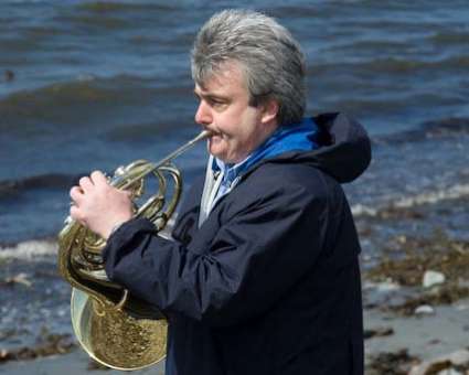 Richard Watkins on Orkney &copy; Clive Barda