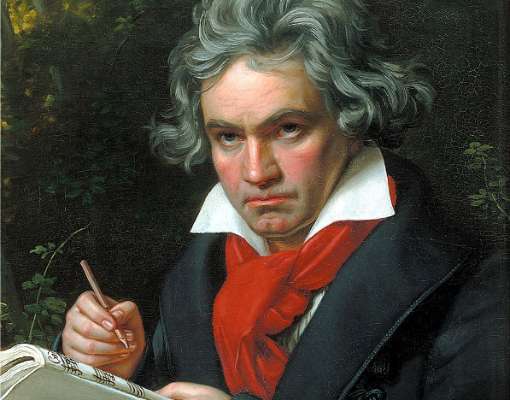 Beethoven with the Missa Solemnis by Joseph Karl Stieler © Public domain