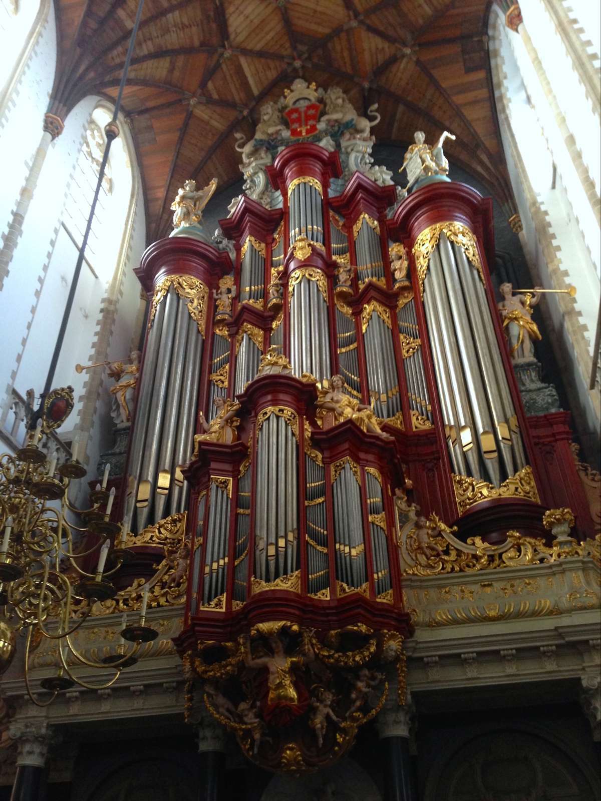 The Organ at St Bavokerk Haarlem was built by Christan Müller between 1735 and 1738 © Morwenna Campbell-Smith