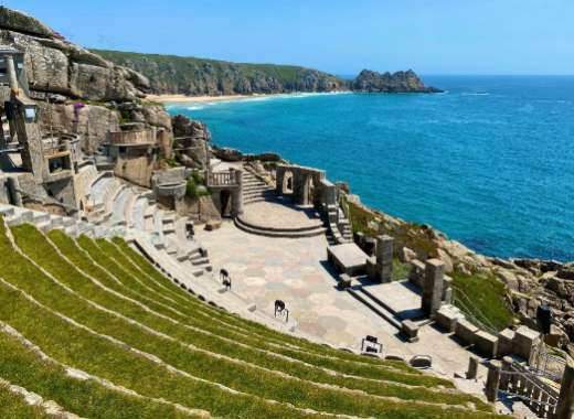 The Minack Theatre, shorn of its audience &copy; Lynn Batten