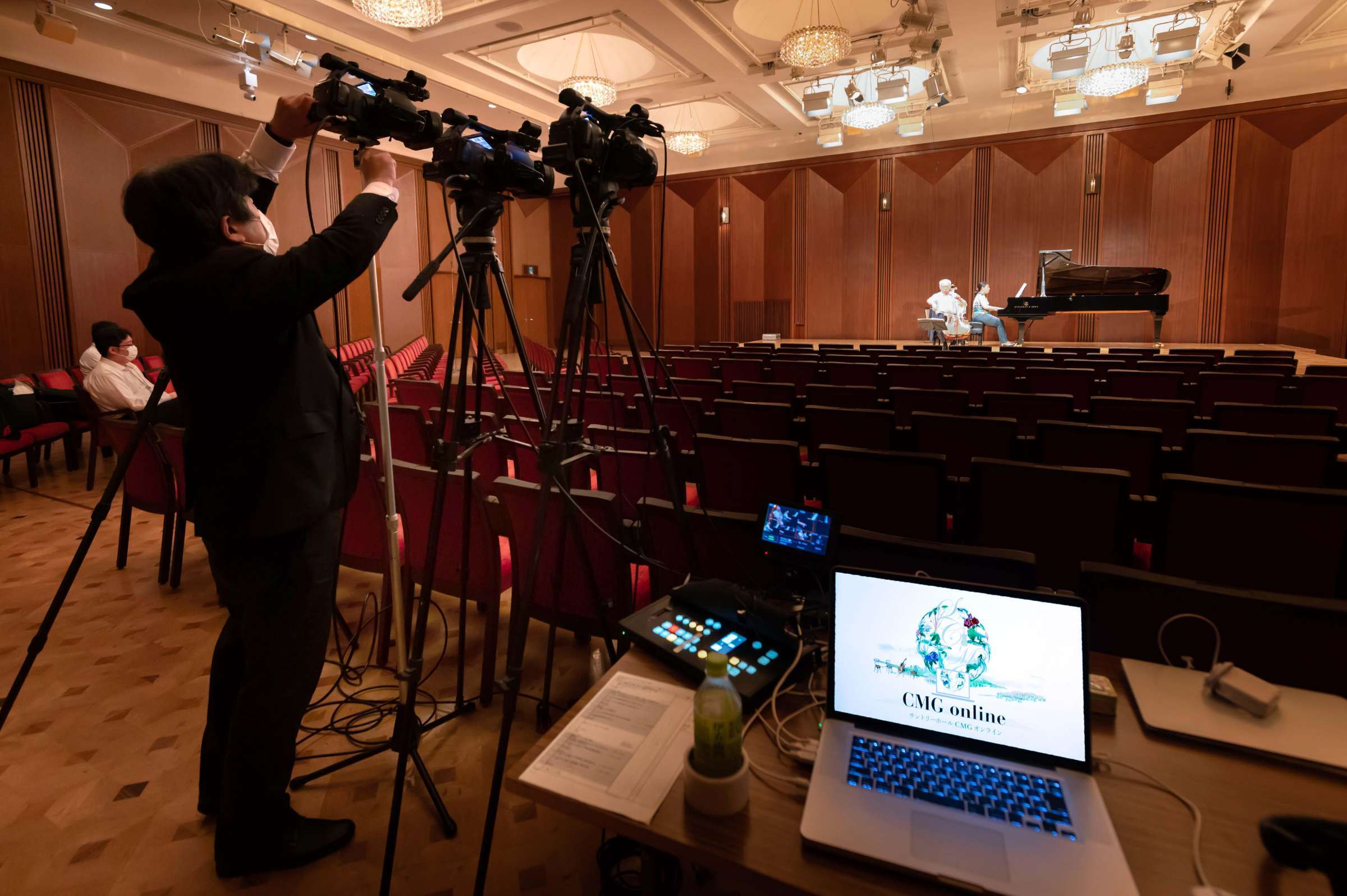 Suntory Hall: filming the first concert post-Covid-19 © Suntory Hall