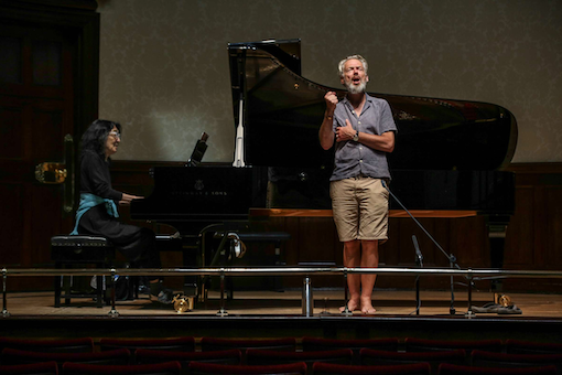 Mark Padmore &amp; Mitsuko Uchida - Winterreise rehearsal, June 2020 &copy; Wigmore Hall | Tricia Yourkevich