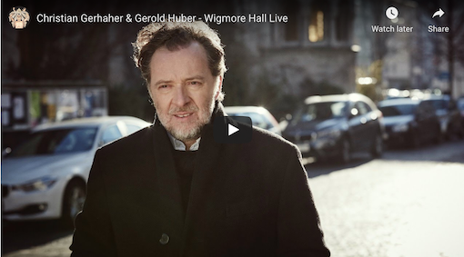 Christian Gerhaher opens Wigmore Hall's autumn series