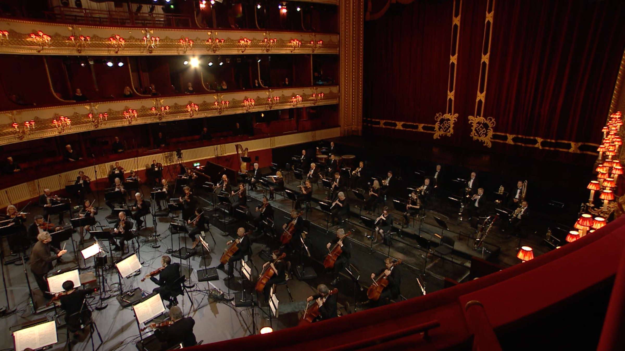 The Orchestra of the Royal Opera House occupy the Stalls, Live in Concert © Royal Opera House