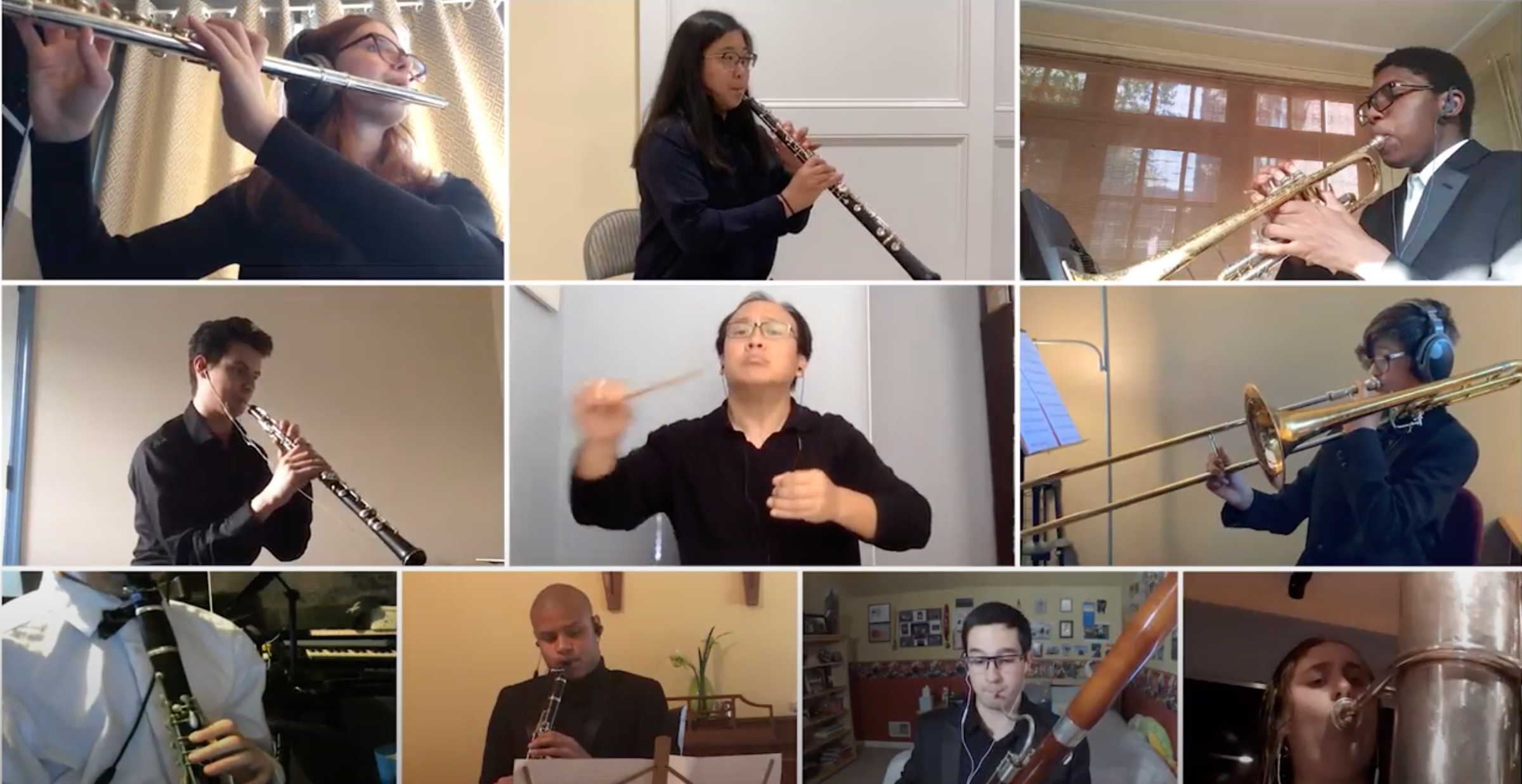 PIMF virtual wind and brass class with Maestro Thomas Hong &copy; Philadelphia International Music Festival