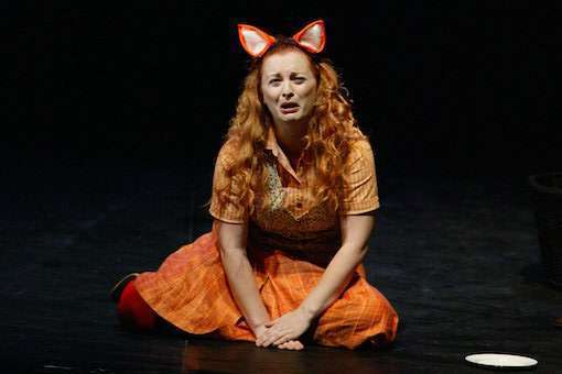 Lucy Crowe in BYO's <i>The Cunning Little Vixen</i> &copy; British Youth Opera