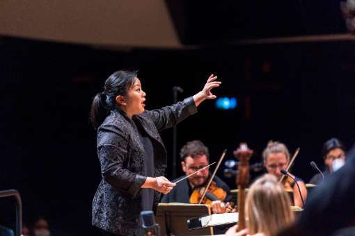 Rebecca Tong, lauréate de La Maestra, pendant la finale © Masha Mosconi