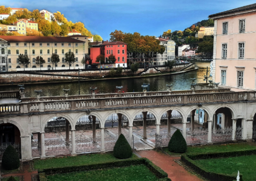 Vue depuis une salle du CNSM de Lyon &copy; Pierre Liscia