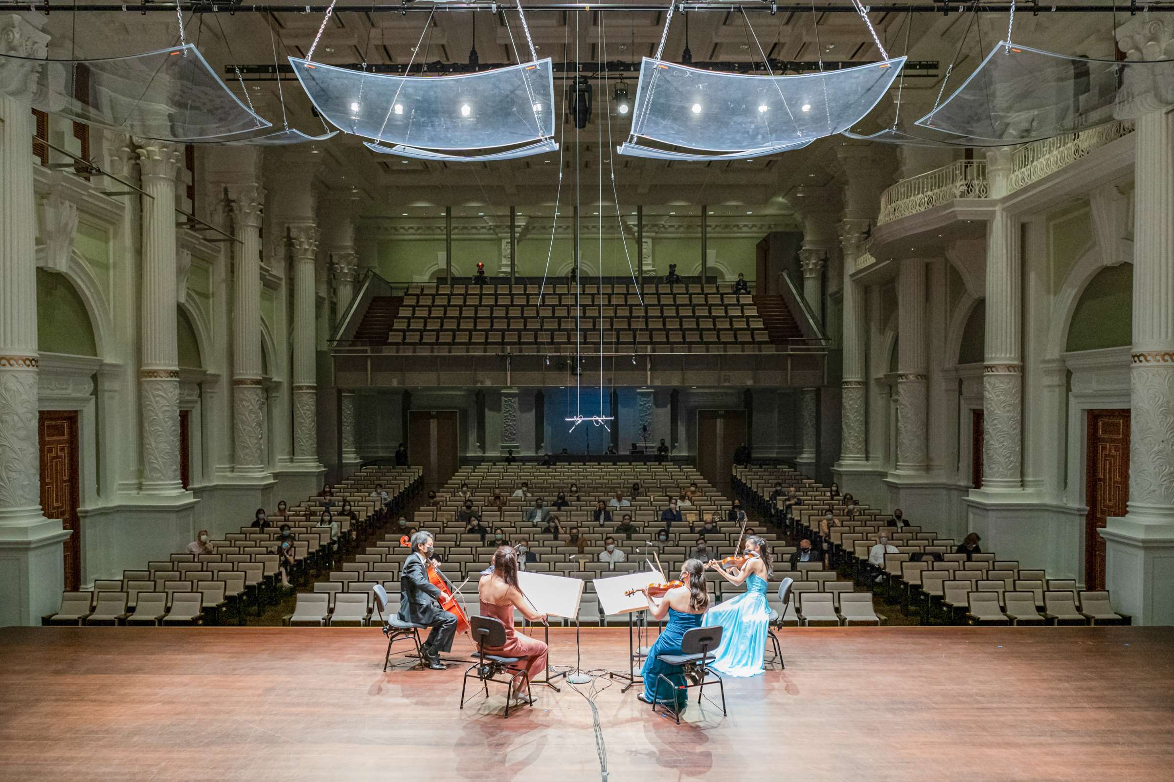 Members of the Singapore Symphony Orchestra in their "pilot concert" in October © Singapore Symphony Orchestra
