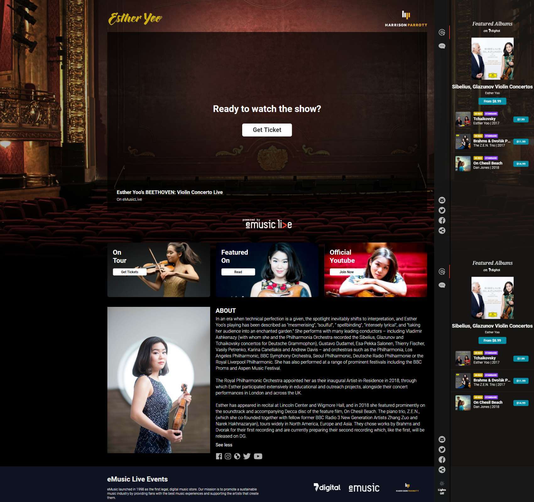 Virtual Circle is a new, interactive classical music digital platform. &copy; HarrisonParrott