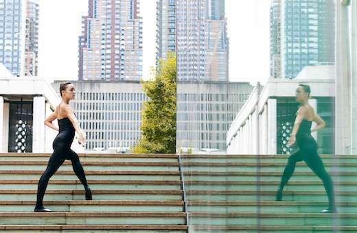 Emily Kikta of NYCB in Sidra Bell’s <i>pixelation in a wave (Within Wires)</i> © Erin Baiano