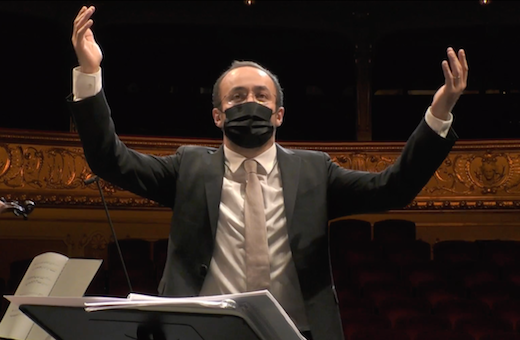 The year of the mask: Riccardo Minasi © Opernhaus Zürich