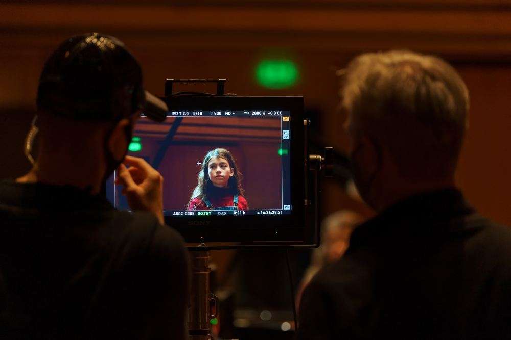 On the video set © János Posztós | Müpa