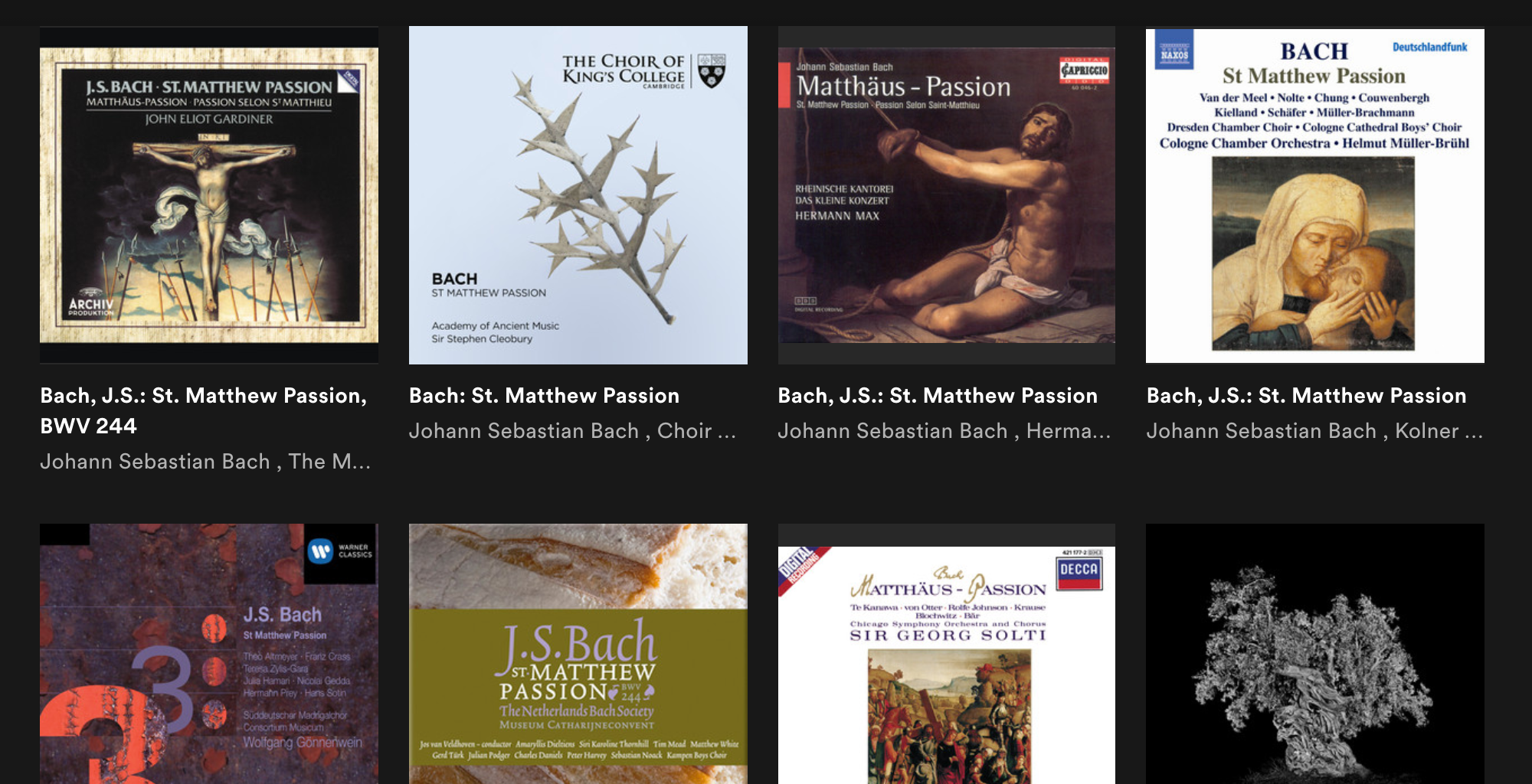 Search results – Spotify