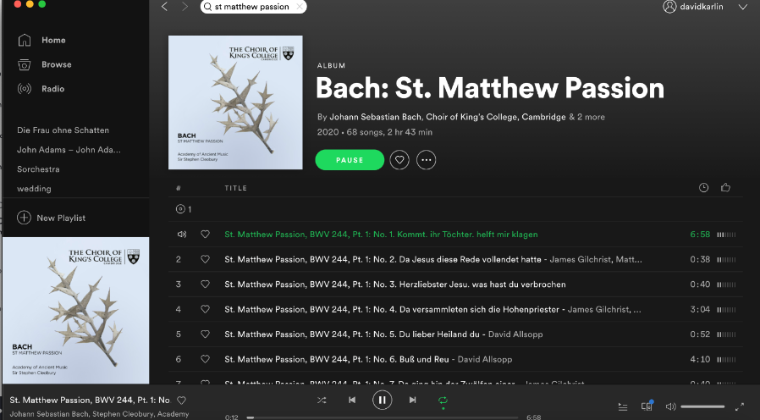 Album detail – Spotify