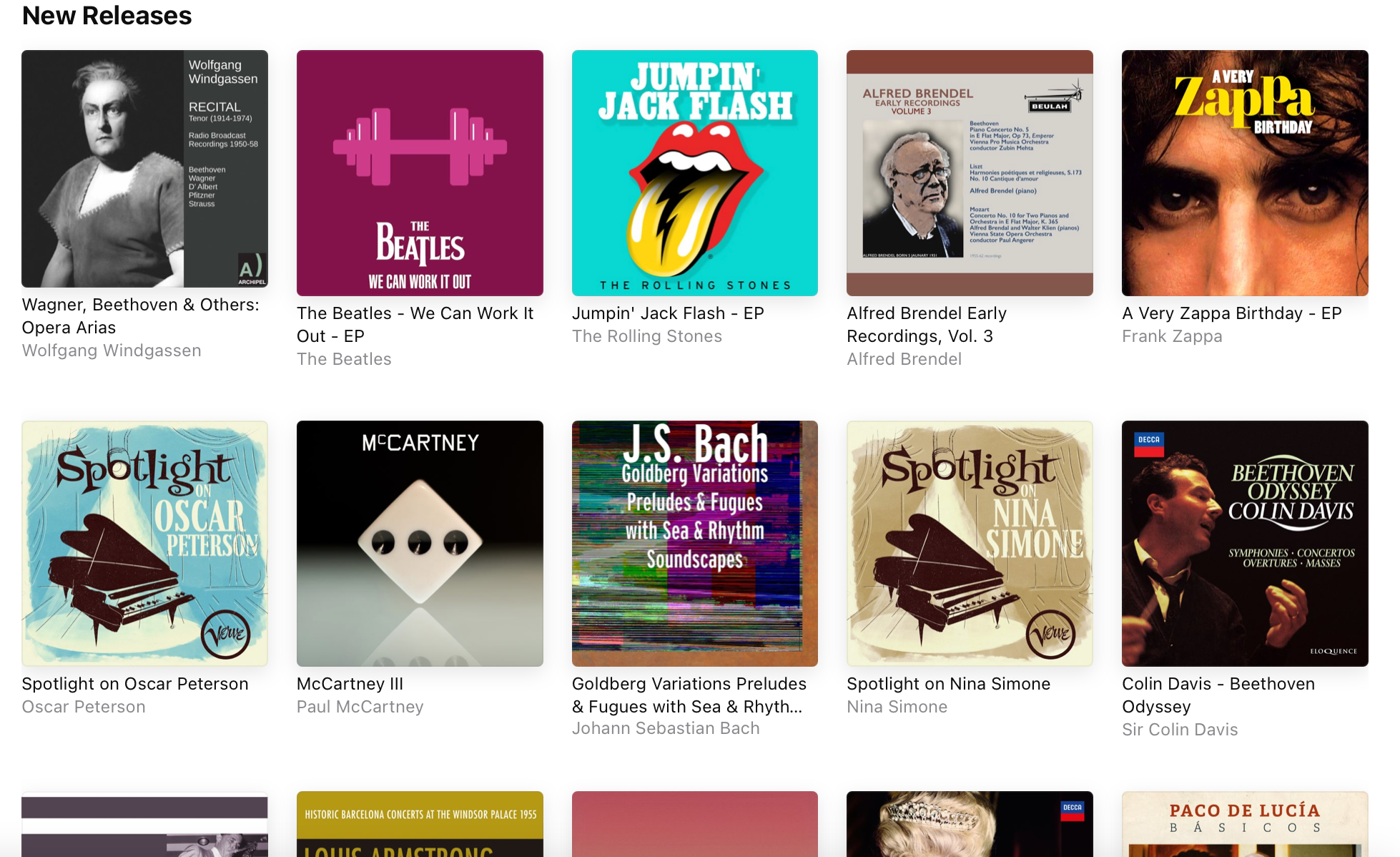 New releases – Apple