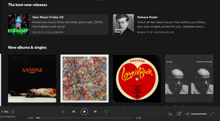 New releases – Spotify