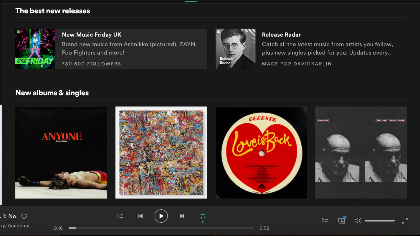 New releases – Spotify