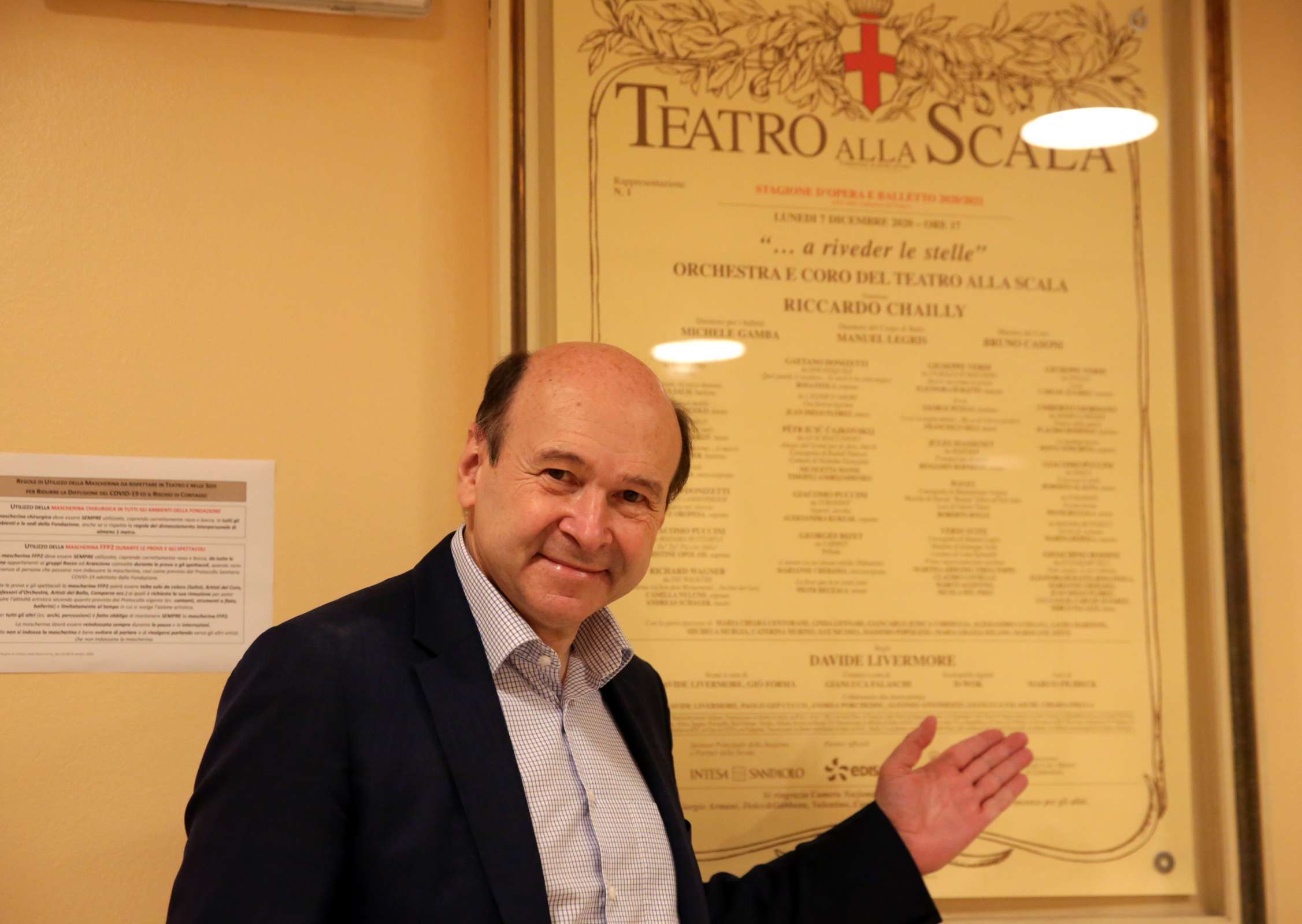 Dominique Meyer at <i>a riveder le stelle</i>, December 2020 &copy; Teatro alla Scala | Brescia e Amisano
