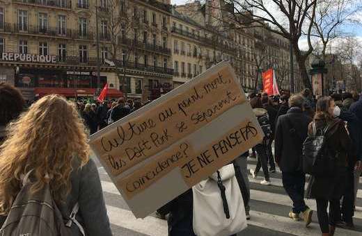 Place de la R&eacute;publique &agrave; Paris, jeudi 4 mars &copy; Tristan Labouret / Bachtrack