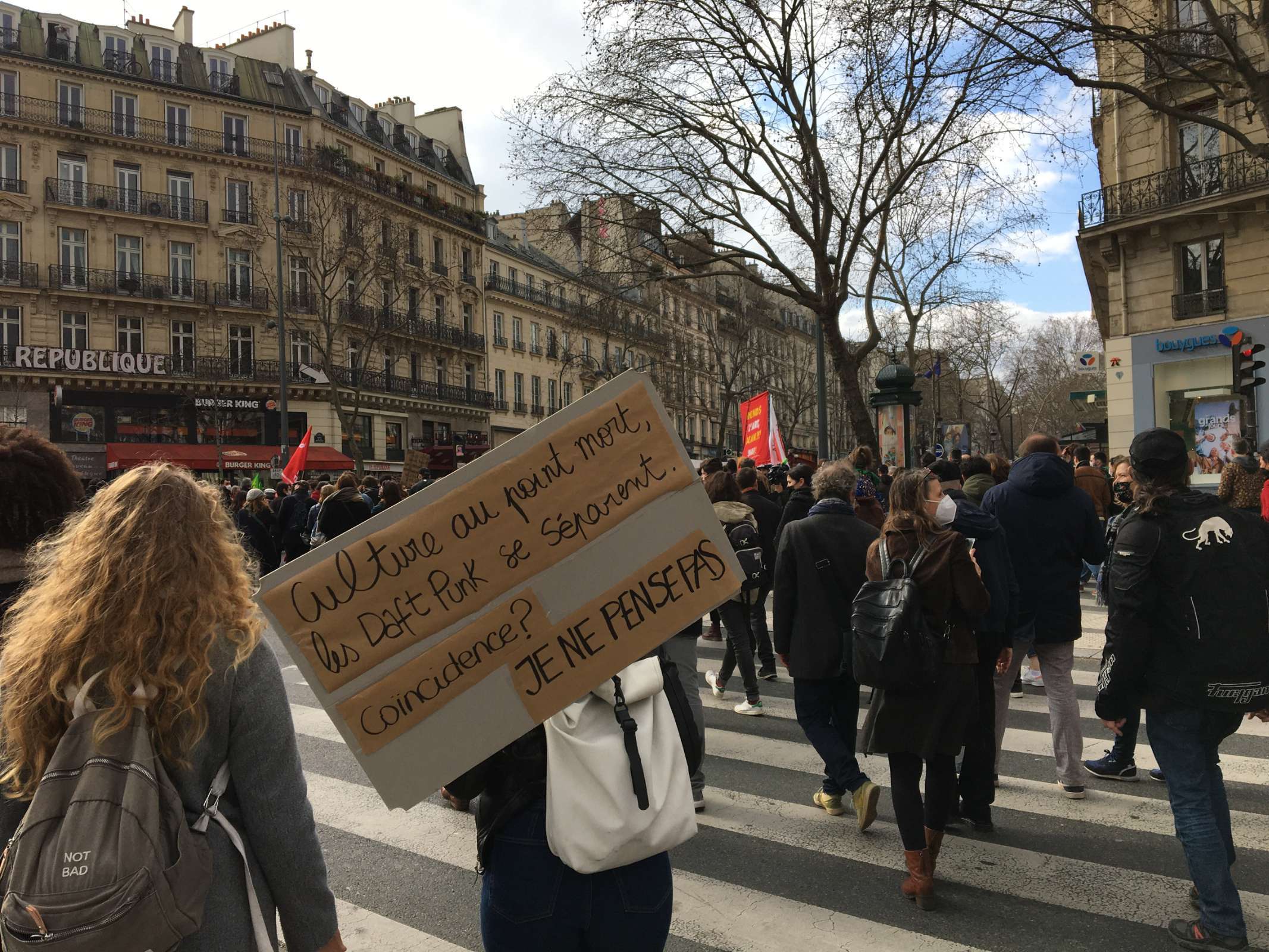 Place de la République à Paris, jeudi 4 mars &copy; Tristan Labouret / Bachtrack