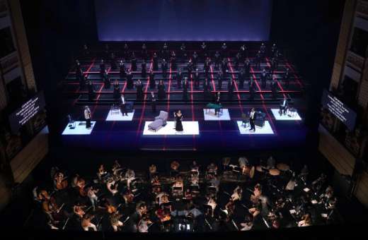 <i>La traviata</i> con distancia social en julio de 2020 © Javier del Real | Teatro Real