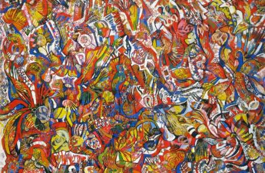<i>Hommage à Stravinsky</i> (1976) de Endre Rozsda © Public Domain