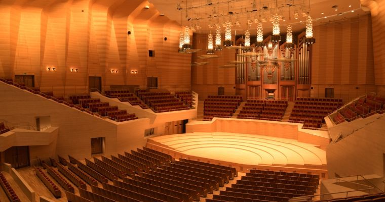 Suntory Hall Main Hall, showing vineyard layout © Suntory Hall