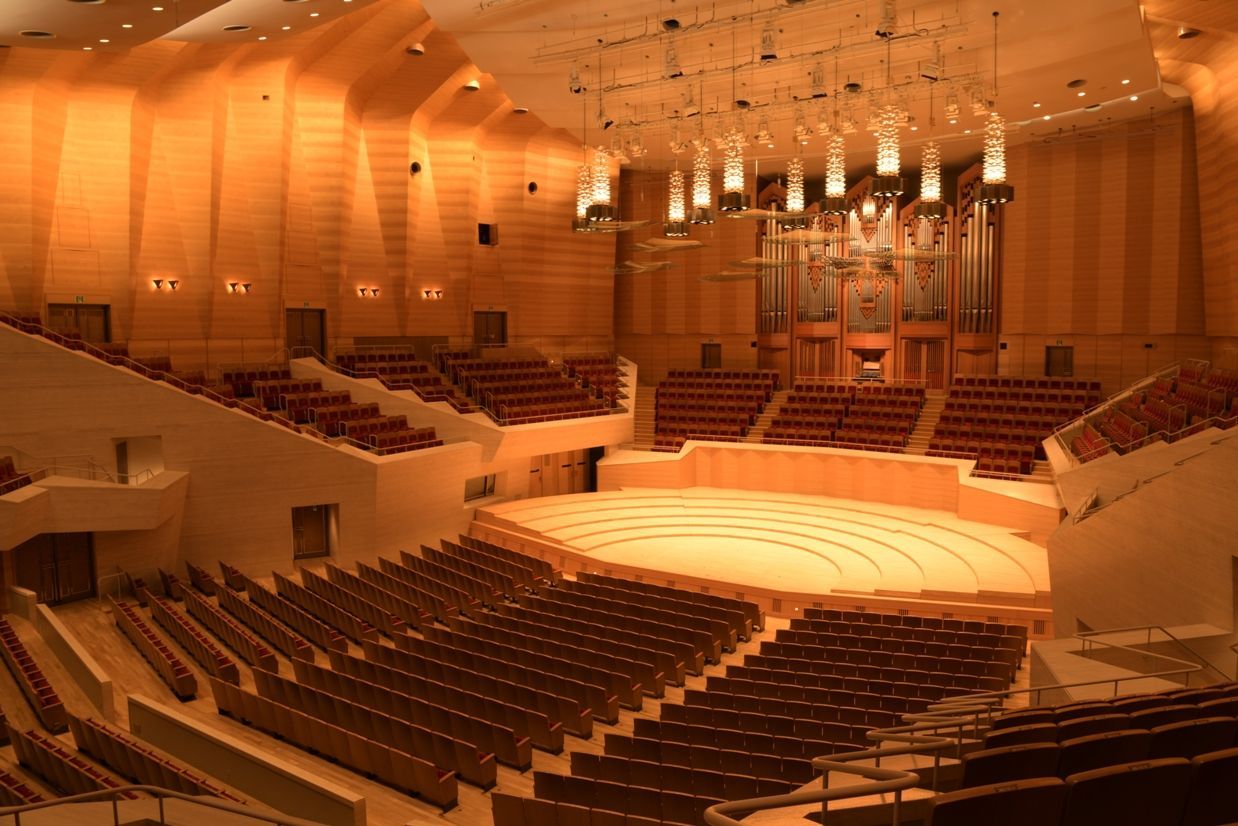 Suntory Hall Main Hall, showing vineyard layout © Suntory Hall