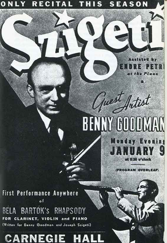 The poster for Carnegie Hall's <i>Contrasts</i> premiere &copy; Musicologie.org