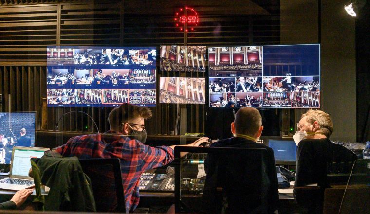 Czech Phil Media control room for Mozart gala &copy; Petra Hajska