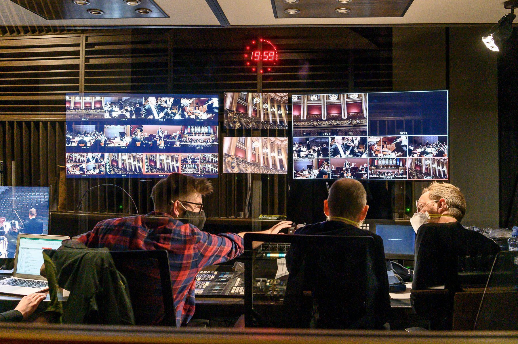Czech Phil Media control room for Mozart gala &copy; Petra Hajska