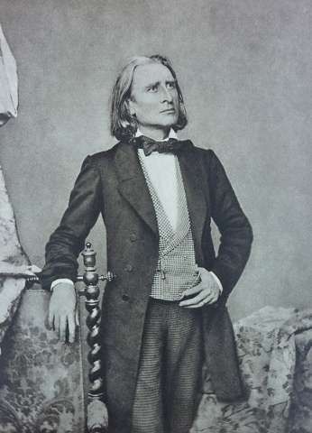 Liszt, Franz &copy; Franz Hanfstaengl, 1858