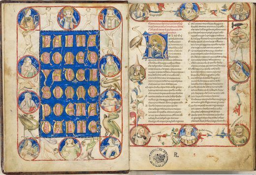<i>Codex Altonensis</i>, an extraordinarily ornate manuscript of <i>La Divinia Commedia</i> (1350-1410) &copy; Public domain