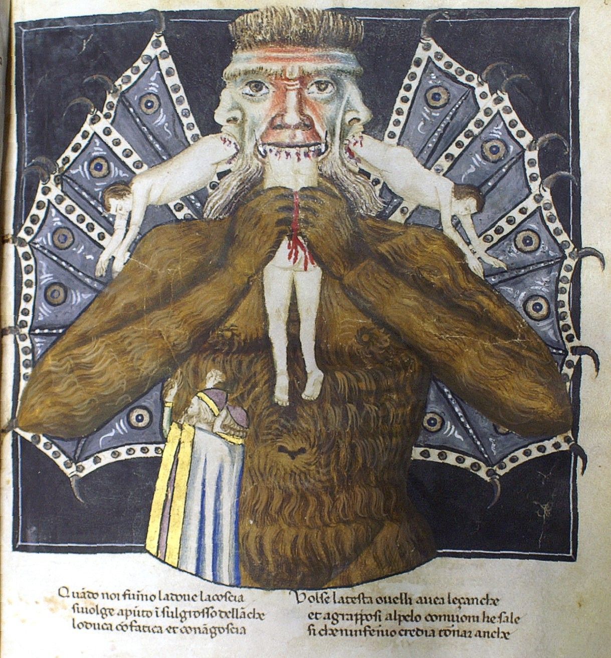 Lucifer as depicted in the <i>Codex Altonensis</i> &copy; Public domain