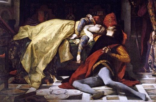 <i>La mort de Francesca da Rimini et de Paolo Malatesta</i> by Alexandre Cabanel &copy; Public domain